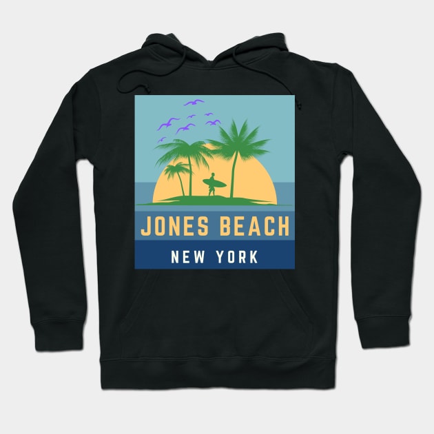 Jones Beach Long Island New York Hoodie by bougieFire